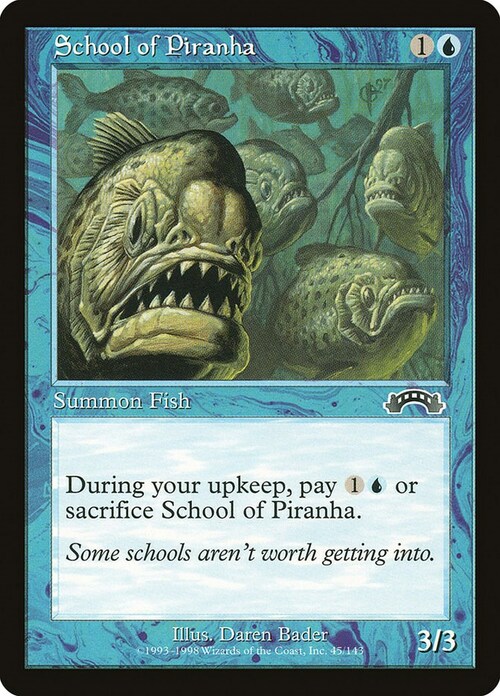 School of Piranha Card Front