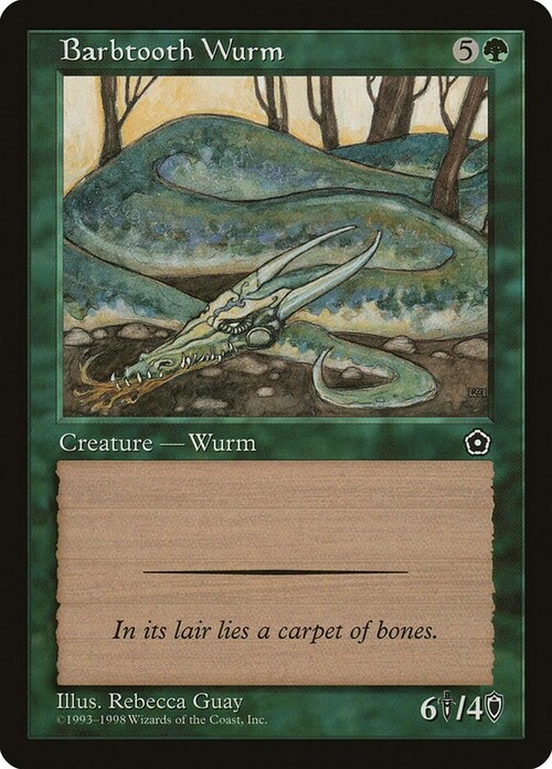 Barbtooth Wurm Card Front