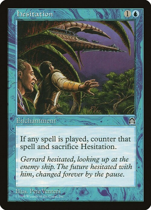 Hesitation Card Front