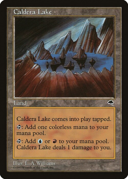 Caldera Lake Card Front