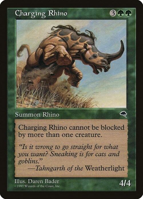 Charging Rhino Card Front