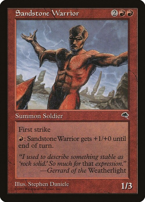 Sandstone Warrior Card Front