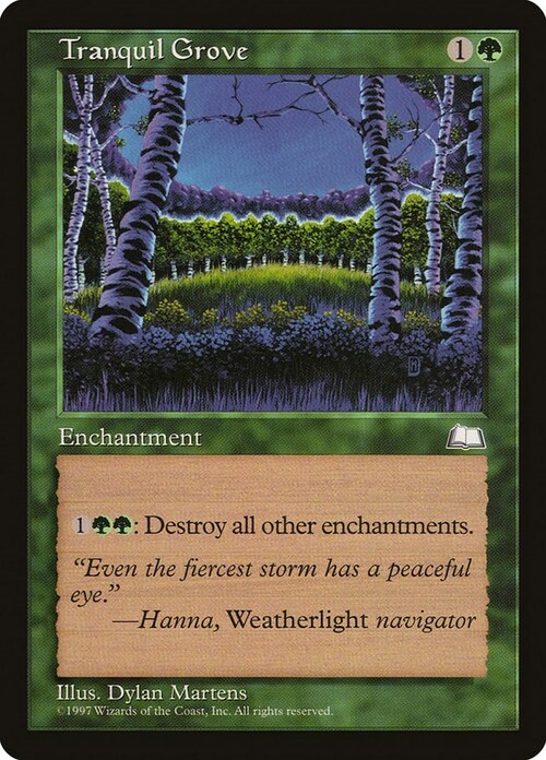 Tranquil Grove Card Front