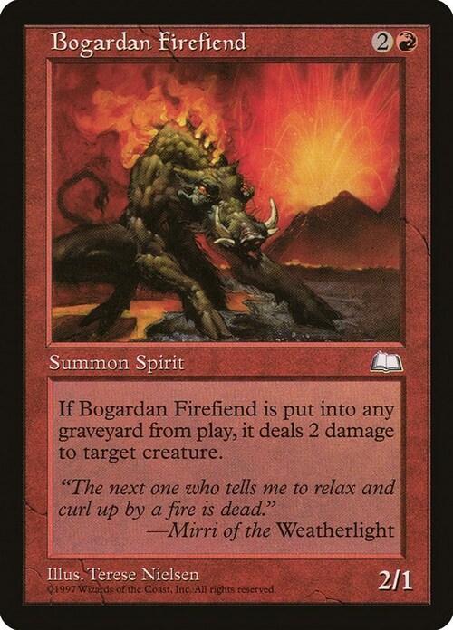 Bogardan Firefiend Card Front