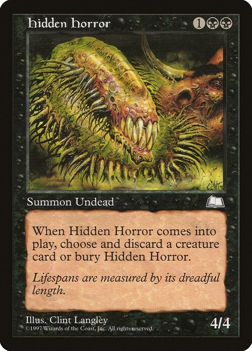 Hidden Horror Card Front