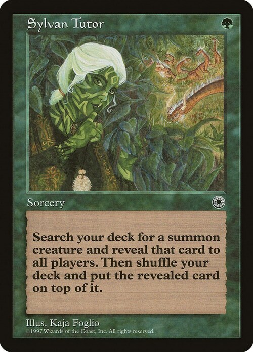 Sylvan Tutor Card Front