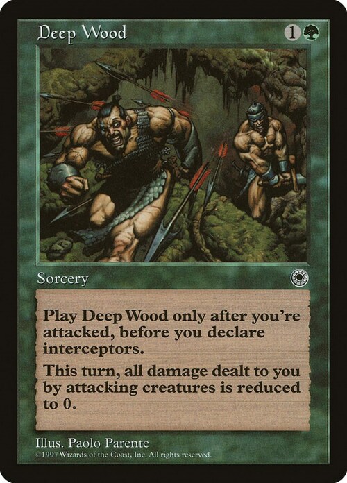 Deep Wood Card Front