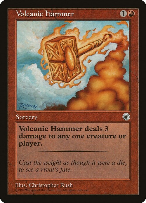 Volcanic Hammer Card Front