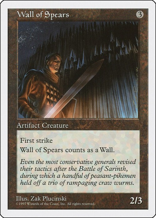 Wall of Spears Card Front