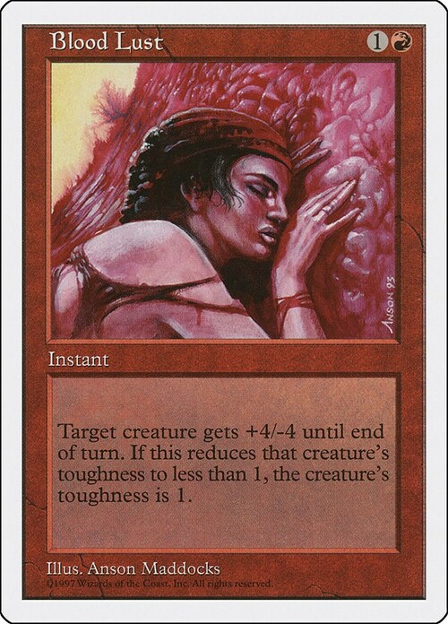 Blood Lust Card Front