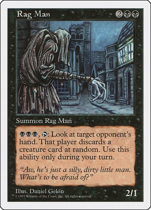 Rag Man Card Front