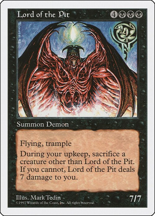 Lord of the Pit Card Front