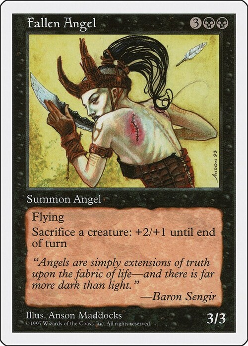 Fallen Angel Card Front