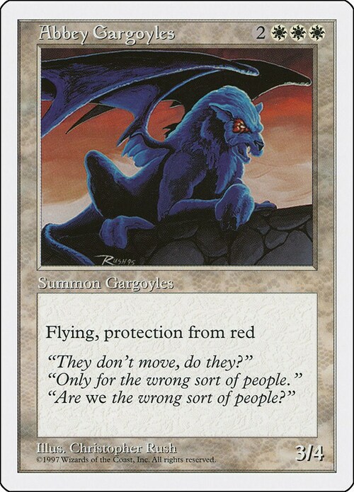 Abbey Gargoyles Card Front