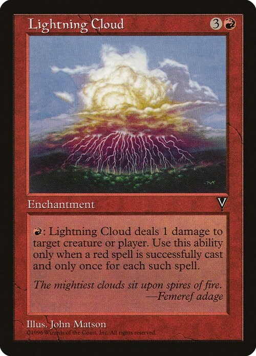 Lightning Cloud Card Front