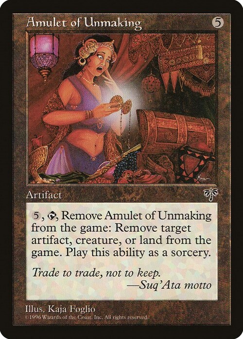 Amulet of Unmaking Card Front