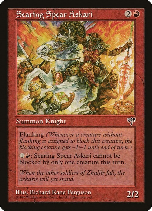 Searing Spear Askari Card Front