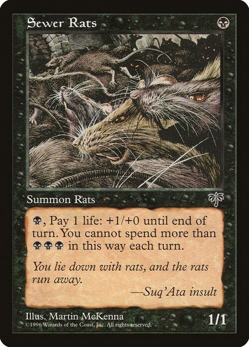 Sewer Rats Card Front