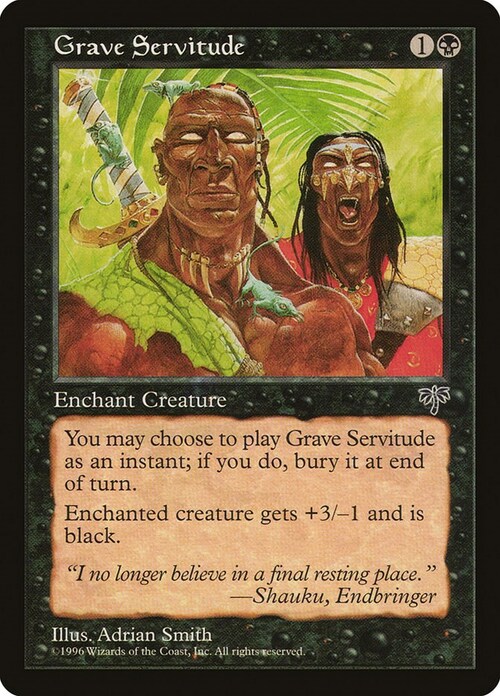 Grave Servitude Card Front