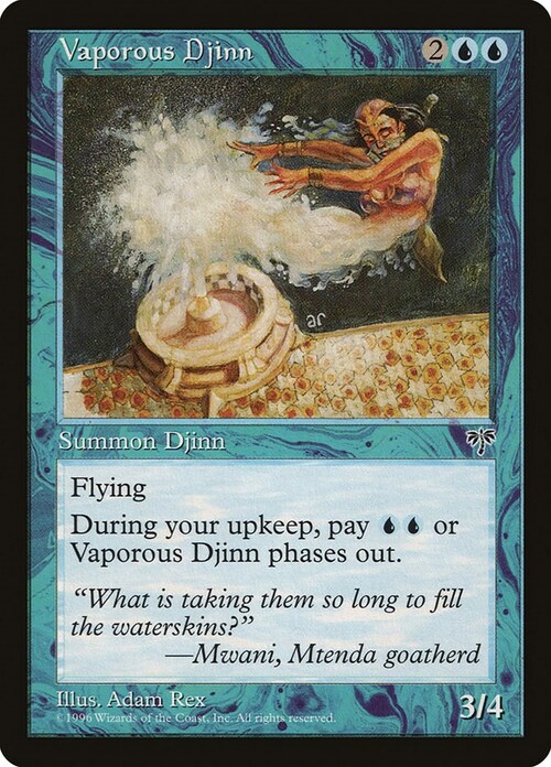 Vaporous Djinn Card Front