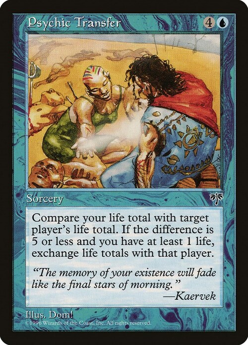 Psychic Transfer Card Front