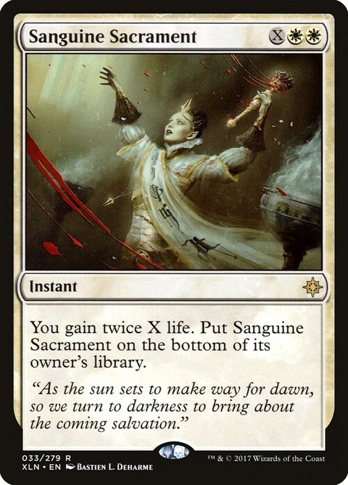 Sanguine Sacrament Card Front