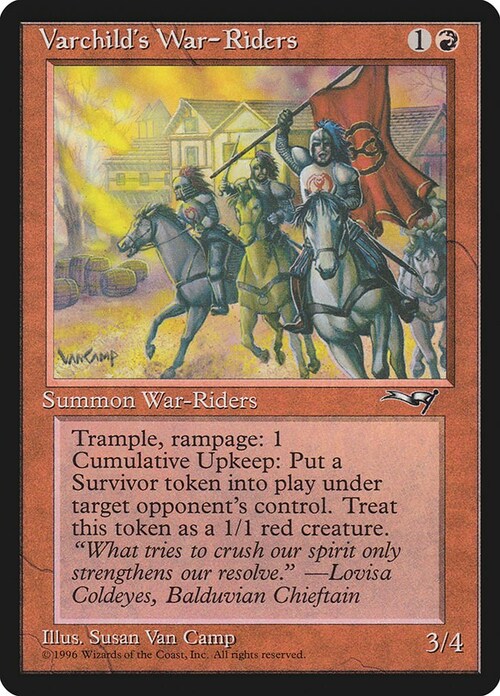 Varchild's War-Riders Card Front