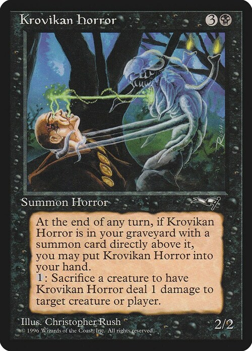 Krovikan Horror Card Front