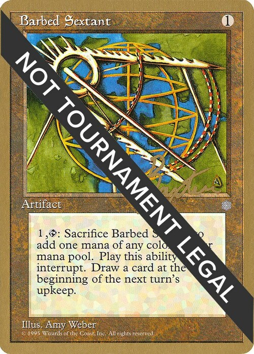 Barbed Sextant Card Front