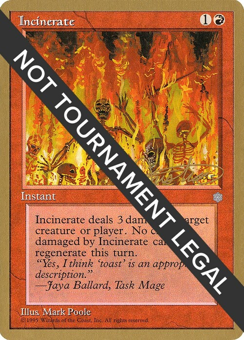 Incinerate Card Front