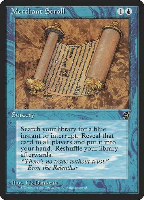 Merchant Scroll Card Front