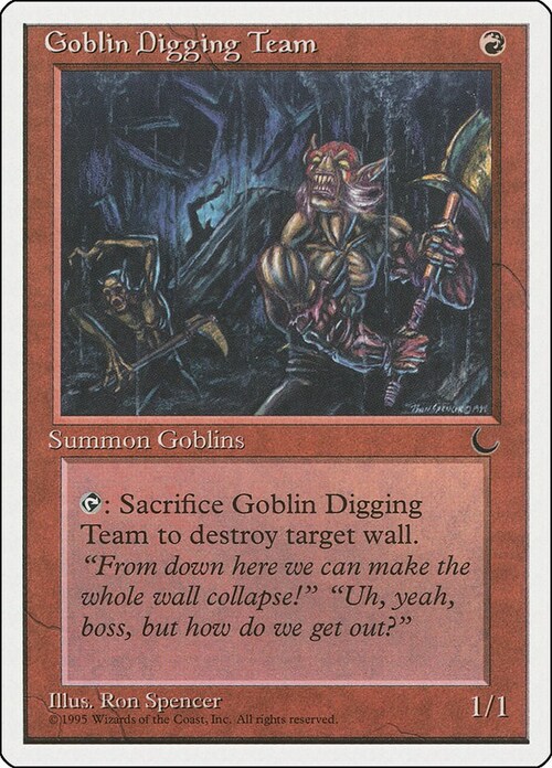 Goblin Digging Team Card Front