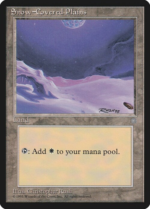 Snow-Covered Plains Card Front