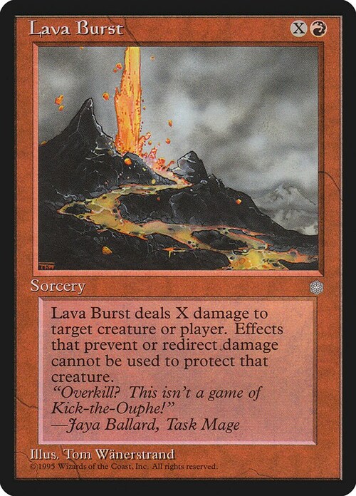 Lava Burst Card Front