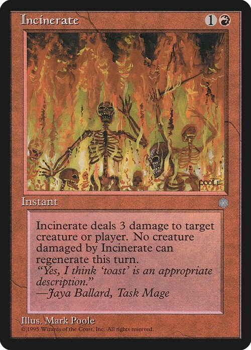 Incinerate Card Front