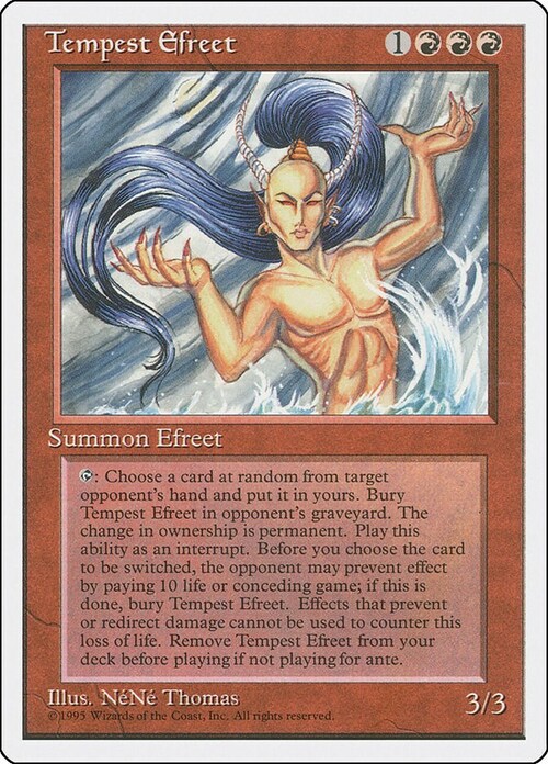 Tempest Efreet Card Front