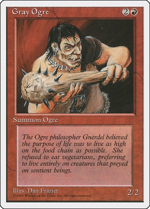 Gray Ogre Card Front