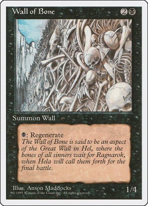 Wall of Bone Card Front