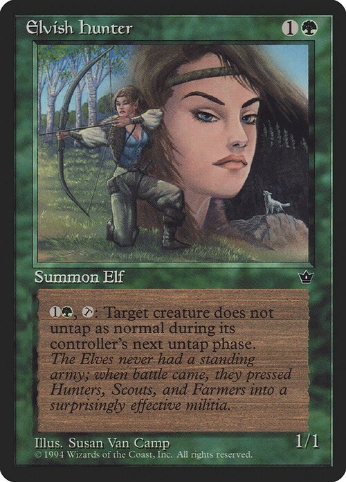 Elvish Hunter Card Front