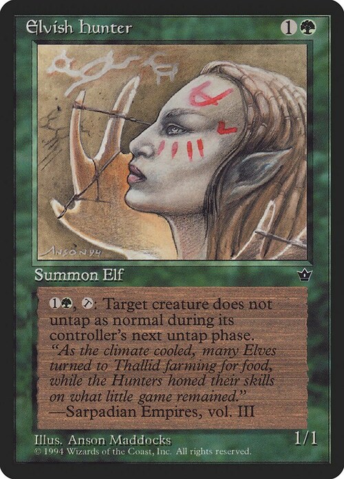 Elvish Hunter Card Front