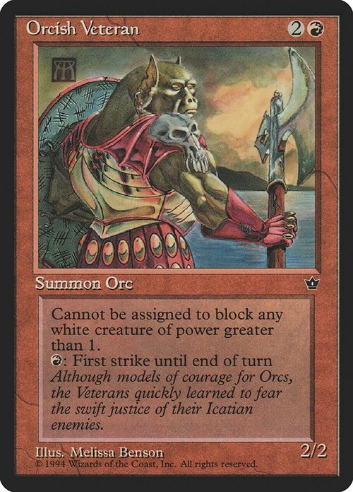 Orcish Veteran Card Front