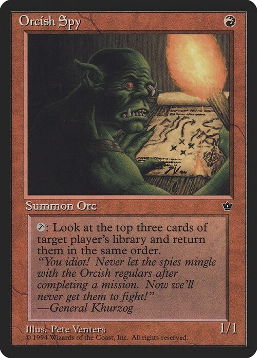 Orcish Spy Card Front