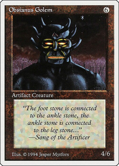 Obsianus Golem Card Front