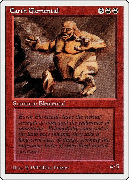 Earth Elemental Card Front