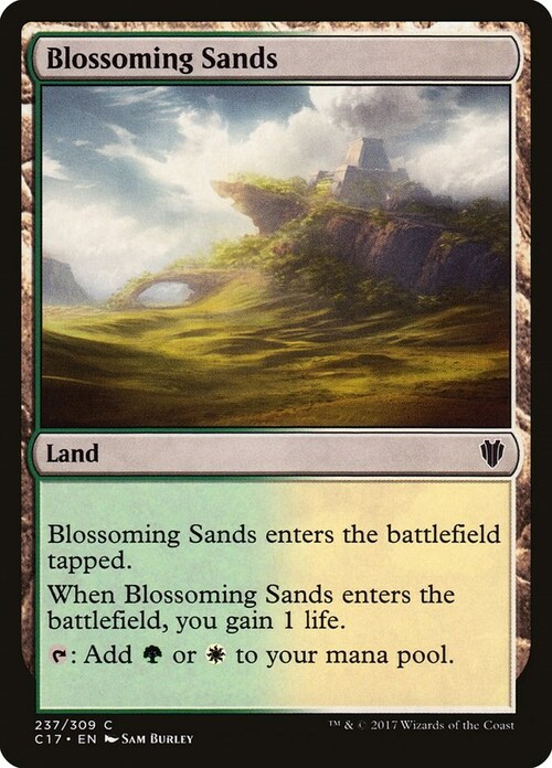 Blossoming Sands Card Front