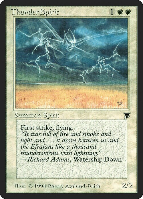 Thunder Spirit Card Front