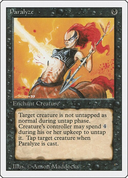 Paralyze Card Front