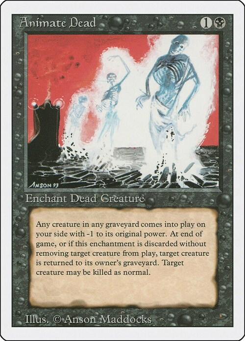 Animate Dead Card Front