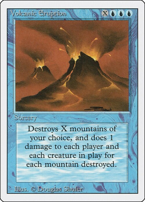 Volcanic Eruption Card Front