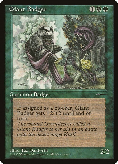 Giant Badger Card Front